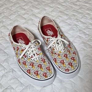 VANS Kendra Dandy I Scream Ice Cream Polka Dot Women's Size 10 Shoes Sneakers